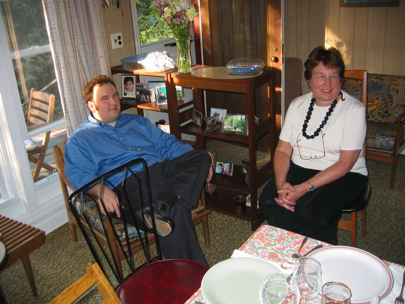 Judy and Jonathan in the house